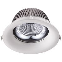 Встраиваемый светильник Novotech Glok 358026 20W 4100K 3000Lm белый d200(170)