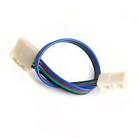Коннектор для светодиодной ленты SMD5050 RGB (10мм) FERON 23398 LD111 150мм (упак 10шт)