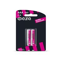 Элемент питания алкалиновый AAA/LR03 1.2В Super Alkaline BL-2 (уп.2шт) ФАZА 2858474
