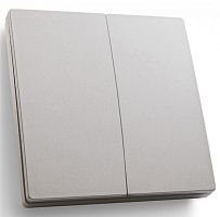 Выключатель беспроводной двухклавишный Feron 41720 TM82 230V, 500W серебро