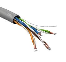 Кабель витая пара U/UTP 4х2х24 AWG Cat5e CCA PVC SIMPLE (м) ЭРА Б0044434
