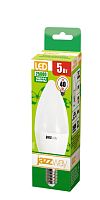 Лампа светодиодная JazzWay 1036834A PLED-ECO-C37 5Вт E14 3000К 400лм