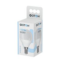 Лампа светодиодная ФОТОН 22833 LED P45 4W E14 4000K шарик