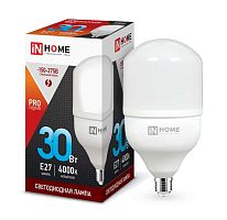 Лампа светодиодная LED-HP-PRO 30Вт 4000К нейтр. бел. E27 2850лм 230В IN HOME 4690612031071