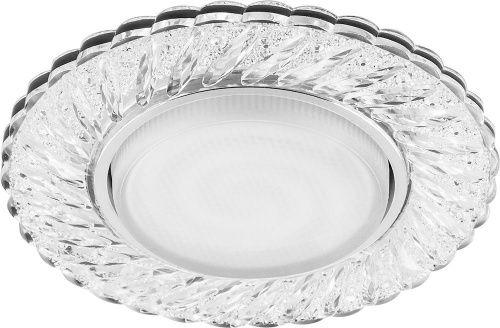 Светильник встраиваемый с белой LED подсветкой Feron 29474 CD4021 GX53