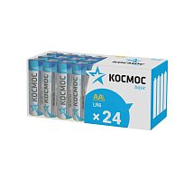 Элемент питания алкалиновый AA/LR6 пласт. бокс (уп.24шт) КОСМОС KOCLR6_24BOX