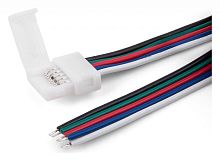 Соединитель лент гибкий Elektrostandard для светодиодных лент 12/24V Коннектор для лент 5050+5050 24V 60Led 14,4W IP20 RGBW, 5050 24V 60Led 14,4W IP20 RGBW гибкий односторонний (10pkt)