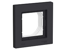 Рамка 1-м AtlasDesign Aqua IP44 карбон SchE ATN441001