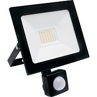 Прожектор светодиодный с датчиком движения Saffit SFL80-30 29523 30Вт LED 6400K IP65 черный