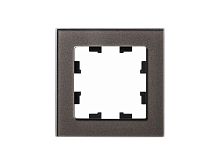 Рамка 1-м AtlasDesign Nature стекло мокко SchE ATN320601