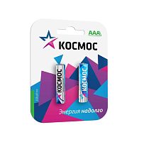 Элемент питания алкалиновый AAA/LR03 BP-2 (блист.2шт) КОСМОС KOCLR032BL