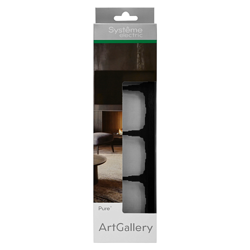 Рамка 4-м ArtGallery Pure метал. оникс SE GAL312304