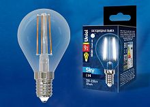 Лампа светодиодная Uniel  E14 9Вт 4000K LED-G45-9W/4000K/E14/CL PLS02WH картон