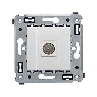 Розетка телевизионная одиночная TV СП Avanti "Белое облако" DKC 4400503