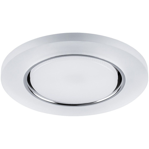 Светильник встраиваемый с белой LED подсветкой Feron  32659 CD5020 GX53 белый матовый