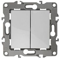 Механизм выключателя 2-кл. СП Эра12 10А IP20 12-1104-01 250В 10AX бел. Эра Б0014645
