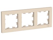 Рамка 3-м AtlasDesign универс. беж. SchE ATN000203