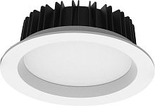 Светодиодный встраиваемый светильник Feron 41618 AL265 30W 4000K IP65 d190мм белый
