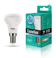 Лампа светодиодная LED6 R50/845/E14 6Вт 4500К бел. E14 480лм 220-240В Camelion 11659