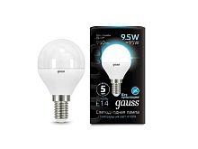 Светодиодная лампа Gauss 105101210 LED Globe E14 9.5W 4100K