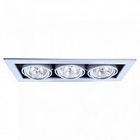 Встраиваемый светильник Arte Lamp Technika 2 A5930PL-3SI 3xG5.3 355x145mm