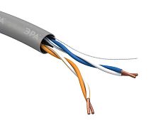 Кабель витая пара U/UTP 2х2х24 AWG Cat5e CCA PVC SIMPLE (м) ЭРА Б0044433