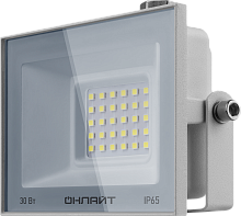 Прожектор светодиодный ОНЛАЙТ 90 135 OFL-30-6K-WH-IP65-LED белый