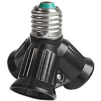 Переходник с цоколя E27 на 3xE27 Ecola A7W37BEAY чёрный 421563