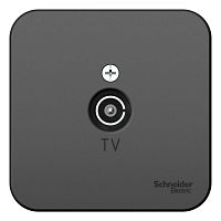 Коннектор TV ОП BLANCA изол. пласт. антрацит SchE BLNTA000016