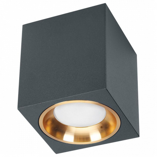 Светильник потолочный Feron 41200 ML1754 GU10 MR16 80x80мм h90мм черный/золото