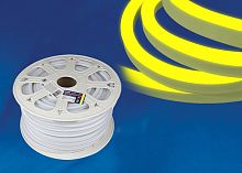 Лента светодиодная [50 м] Uniel ULS-N21-2835 ULS-N21-2835-120LED/m-8mm-IP67-220V-8W/m-50M-YELLOW бобина