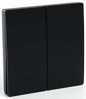 Выключатель беспроводной двухклавишный Feron 41723 TM82 230V, 500W черный