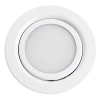 Светодиодный мебельный светильник Feron 41690 LN7 3W 4000K белый IP20 d70мм (монтажн.отв. 60мм)