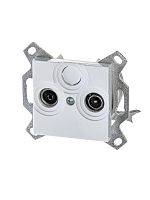 Розетка TV-R Levit оконечная бел. ABB 2CHH083503A6003