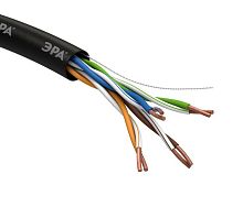 Кабель витая пара U/UTP 4х2х24 AWG Cat5e CU PE OUTDOOR (м) ЭРА Б0044431