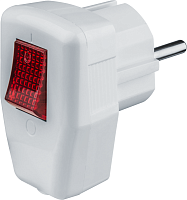 Вилка Navigator 61 364 NCA-PL05-16A-ESC-WH угловая с/з с/выключ. белая