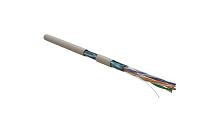 Кабель витая пара F/UTP кат.5E 4х2х24AWG solid PVC FUTP4-C5E-S24-IN-PVC-GY-305 сер. (м) Hyperline 42052