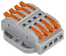 Клемма строительно-монтажная СМК 222-4144P (уп.4шт) IEK UKZ20-4144P-004