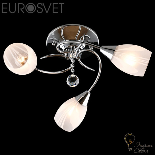Люстра потолочная EUROSVET 30100/3 хром