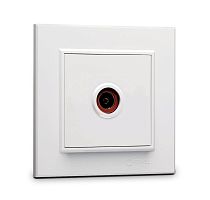 Розетка телевизионная проходная TV 1-м СП Karea IP20 6дБ бел. Makel 56001007