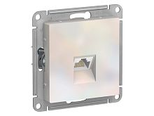Механизм розетки компьютерной RJ45 AtlasDesign CAT.5e жемчуж. SE ATN000483