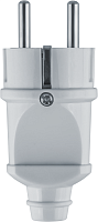 Вилка Navigator 61 359 NCA-PL02-16A-E-WH прямая с/з белая