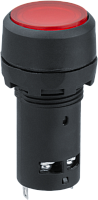 Кнопка Navigator 82 822 NBI-B-09-R красная с подсветкой d22мм 230В NO+NC