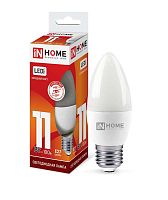 Лампа светодиодная LED-СВЕЧА-VC 11Вт свеча 230В E27 6500К 1050лм IN HOME 4690612024868