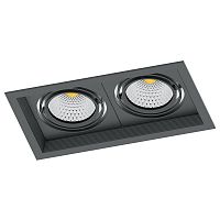 Светодиодный светильник Feron 41291 AL202 карданный 2x12W 4000K 35 градусов