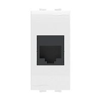 Розетка компьютерная 1-м СП 1мод. Brava RJ45 кат.5E разъем Hyperline бел. DKC 76654B