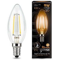 Лампа светодиодная Gauss 103801109 LED Filament Candle E14 9W 2700К
