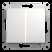 Механизм переключателя проходного 2-кл. СП Glossa 10А IP20 (сх. 6/2) 10AX бел. SE GSL000165