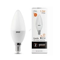 Лампа светодиодная GAUSS 33112 Elementary E14 12Вт 3000K 180-240V