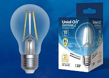 Лампа светодиодная Uniel  E27 10Вт 4000K LED-A60-10W/4000K/E27/CL/DIM GLA01TR картон
